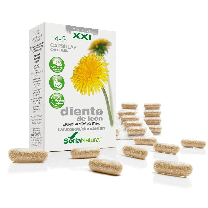 14-S DIENTE DE LEON FORMULA XXI 30 CAPSULAS SORIA NATURAL