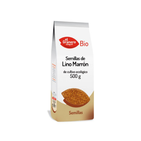 SEMILLAS DE LINO MARRON BIO 500Gr. GRANERO