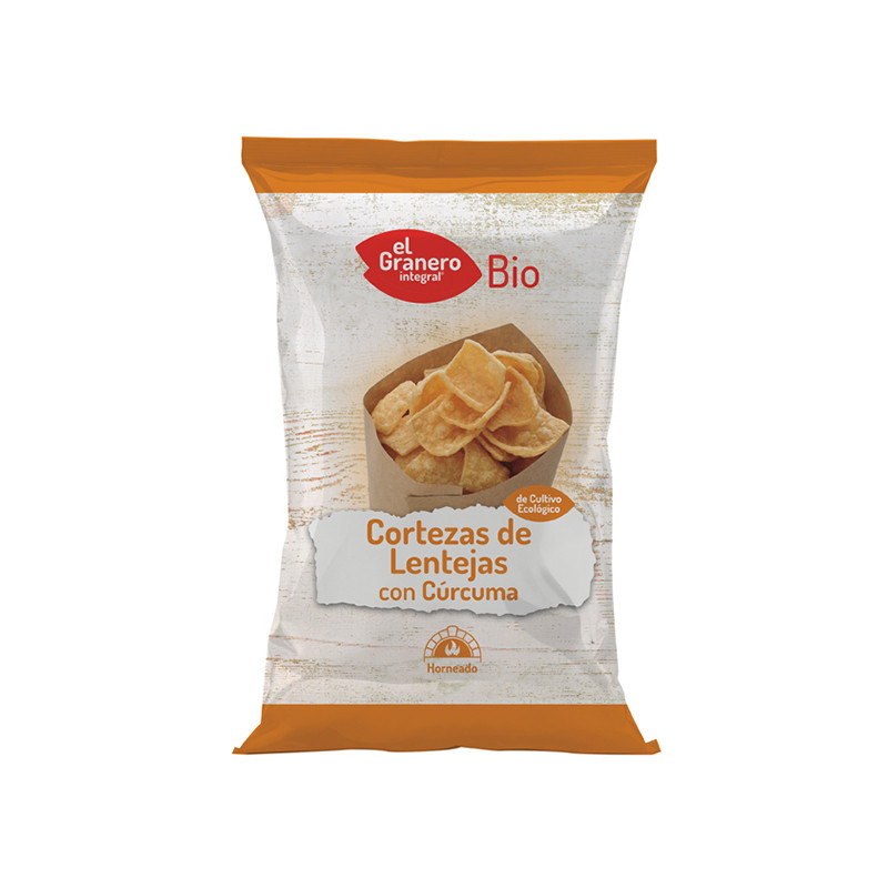 CORTEZAS DE LENTEJAS CON CÚRCUMA BIO 65Gr. GRANERO