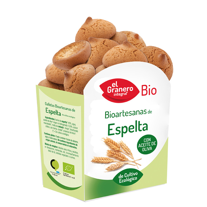 GALLETAS ARTESANAS DE TRIGO ESPELTA BIO 220Gr. GRANERO