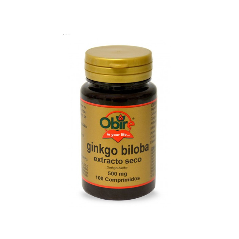 GINKGO BILOBA 500Mg. (EXT. SECO) 100 COMPRIMIDOS OBIRE