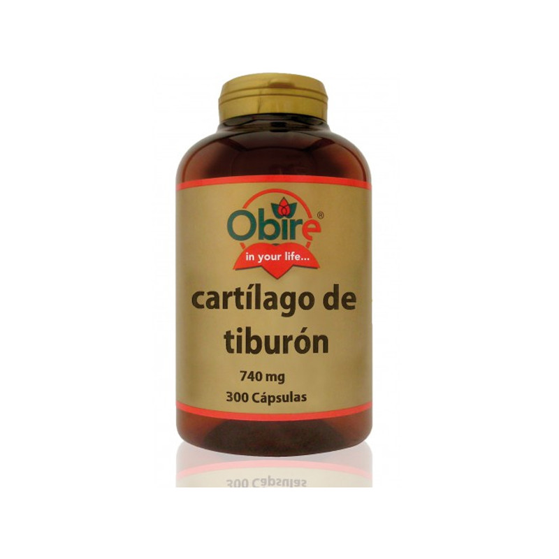 CARTILAGO DE TIBURON 740Mg. 300 CAPSULAS OBIRE