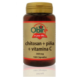 CHITOSAN + PIÑA + VIT. C. 360Mg. 100 CAPSULAS OBIRE