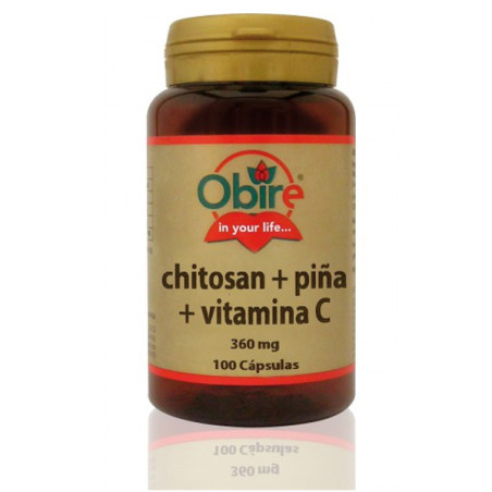 CHITOSAN + PIÑA + VIT. C. 360Mg. 100 CAPSULAS OBIRE