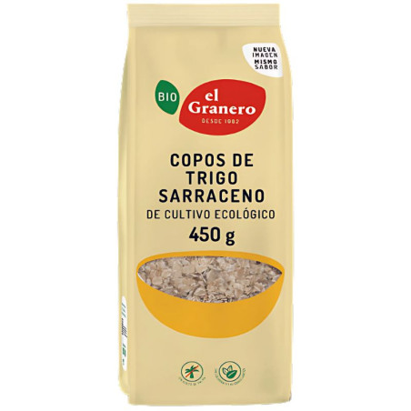 COPOS DE TRIGO SARRACENO SIN GLUTEN BIO 450GR GRANERO