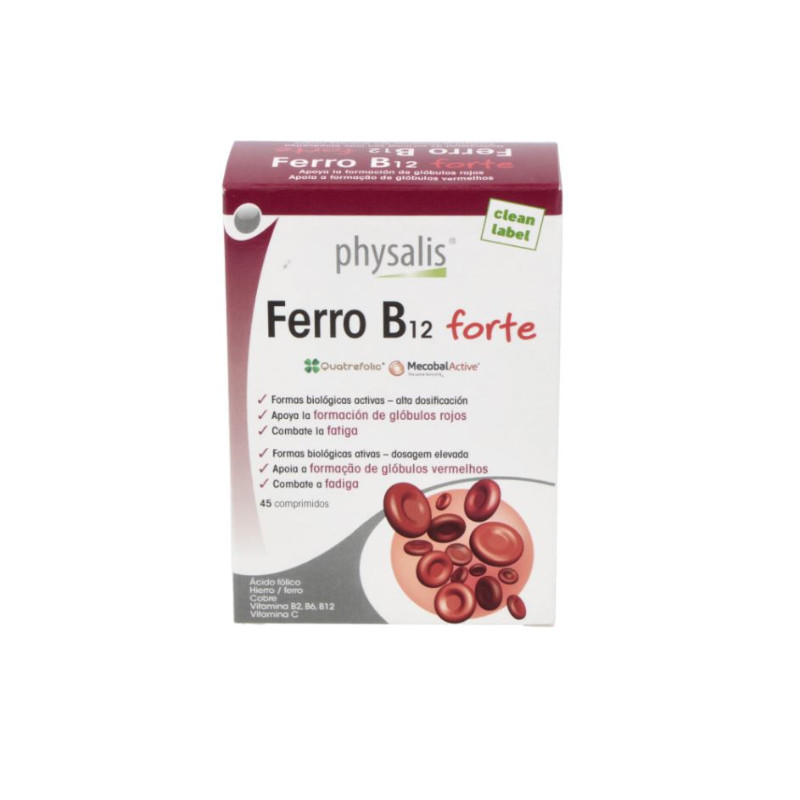 FERRO B12 FORTE 45 COMPRIMIDOS PHYSALIS