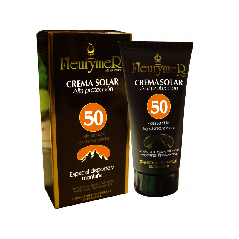 CREMA SOLAR FACIAL SPF-50 MONTAÑA 80Ml. FLEURYMER