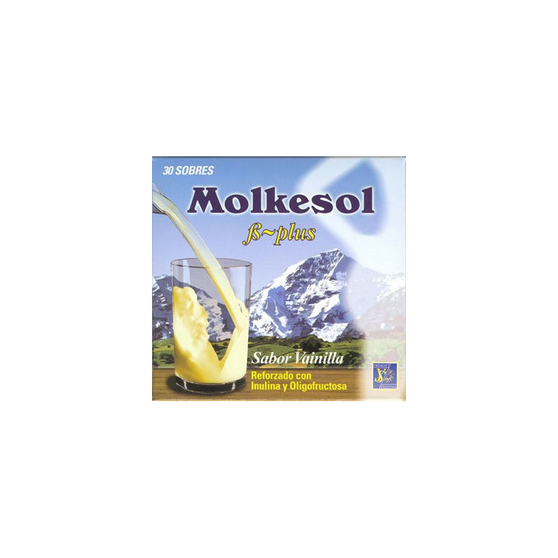 MOLKESOL VAINILLA ENZIMATICO CON ESTEVIA 30 SOBRES YNSADIET