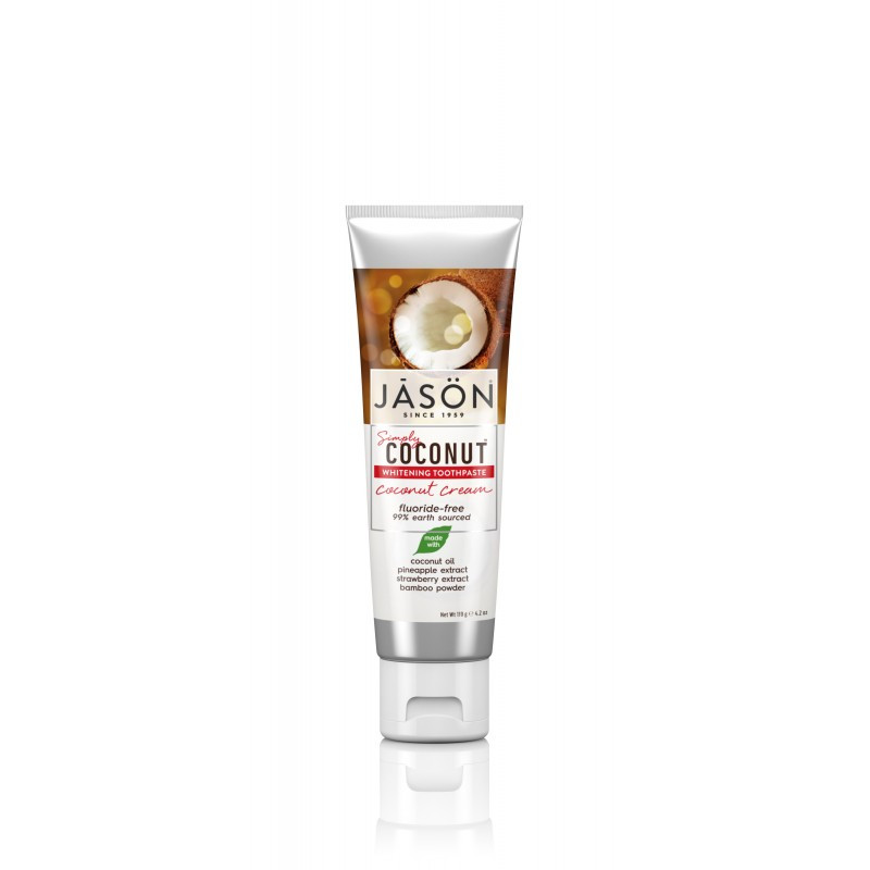 DENTIFRICO CREMA DE COCO BLANQUEADOR 119Gr. JASON