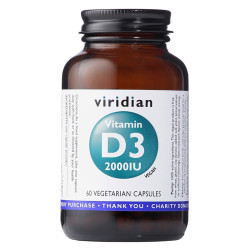 VITAMIN D3 VEGANA 2000IU 60 CAPSULAS VIRIDIAN