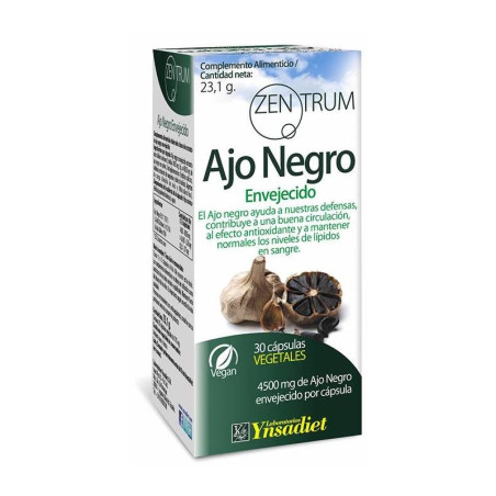 ZENTRUM EXTRACTO AJO NEGRO ENVEJECIDO 30 CAPSULAS YNSADIET