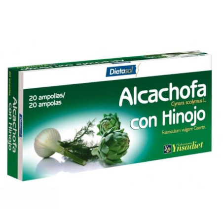 ALCACHOFA CON HINOJO 20 AMPOLLAS YNSADIET