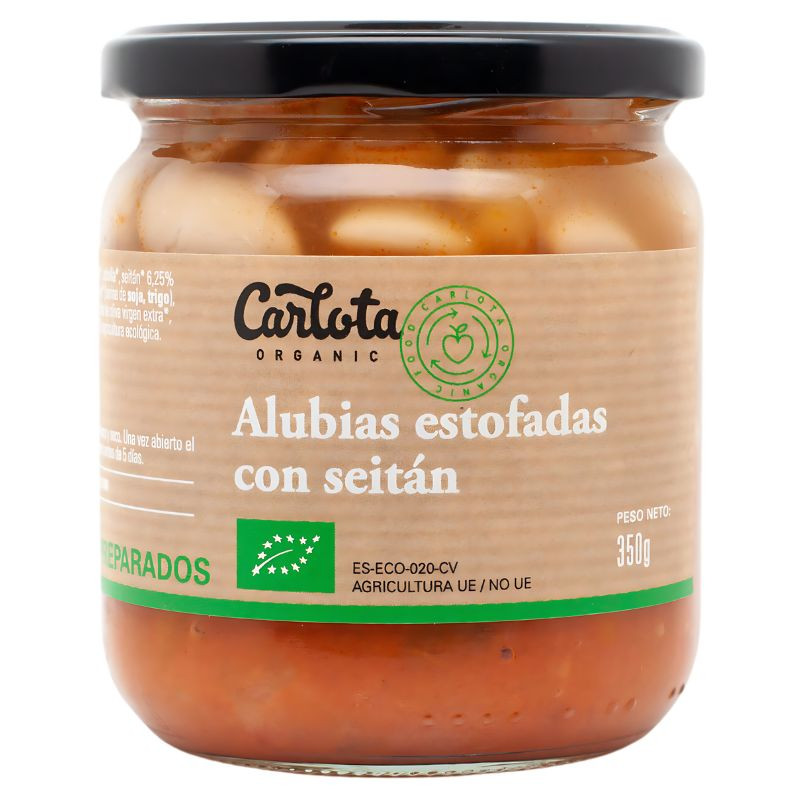 ALUBIAS ESTOFADAS CON SEITAN 270Gr CARLOTA