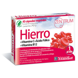 ZENTRUM HIERRO 45 CAPSULAS YNSADIET