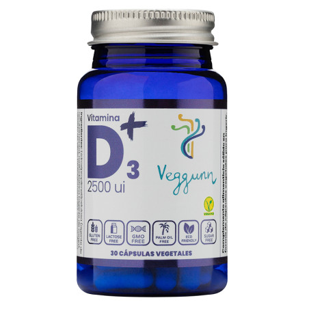 VITAMINA D3 2500UI 30 CAPSULAS VEGGUNN