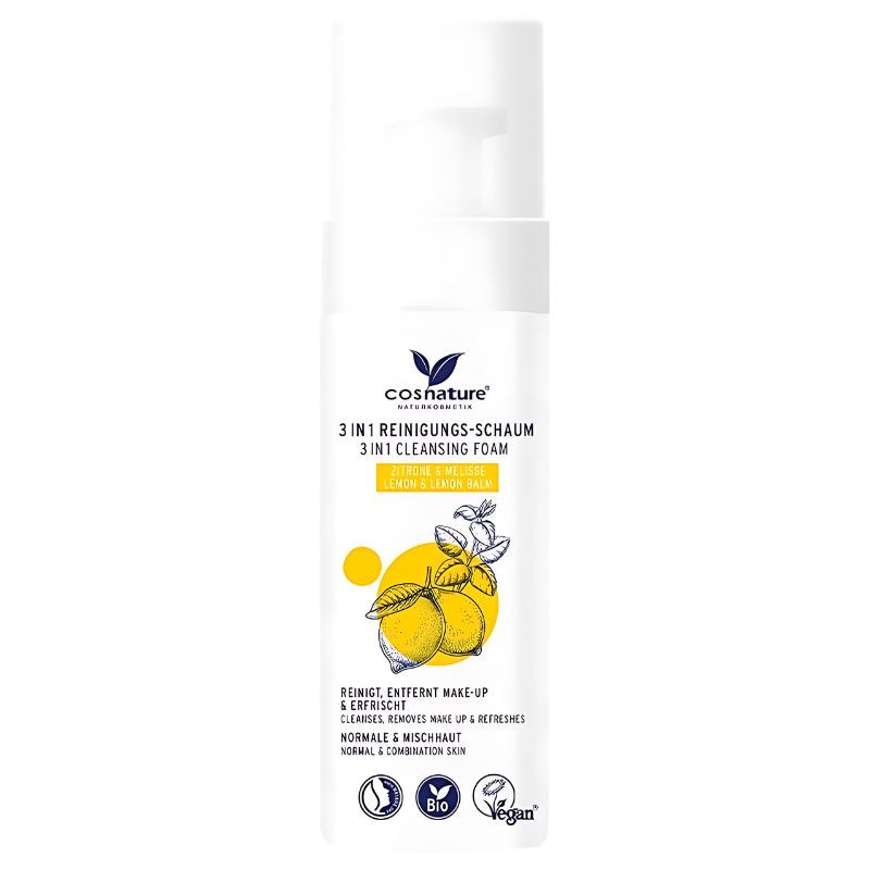 ESPUMA LIMPIADORA 3 EN 1 MELISA & LIMÓN BIO 150ML COSNATURE