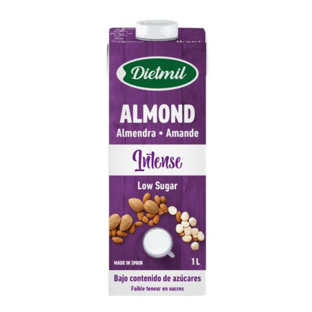 BEBIDA DE ALMENDRAS INTENSE LOW SUGAR 1Lt. DIETMIL