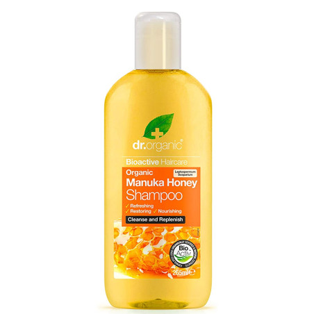 CHAMPU DE MIEL DE MANUKA 265Ml. DR. ORGANIC