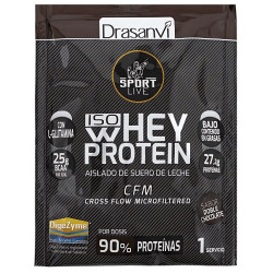 MONODOSIS WHEY PROTEIN AISLADO DOBLE CHOCO. DRASANVI SPORT LIVE