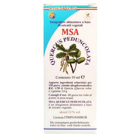 MSA QUERCUS PEDUNCOLATA YEMAS (ROBLE) 50 ML HERBOPLANET