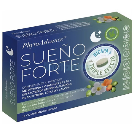 SUEÑO FORTE 15 COMPRIMIDOS BICAPA PHYTOADVANCE