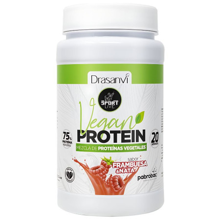 PROTEINA VEGETAL SABOR FRAMBUESA 600GR DRASANVI SPORT LIVE