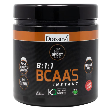 BCAAS + GLUTAMINA SABOR SANDIA 275GR DRASANVI SPORT LIVE