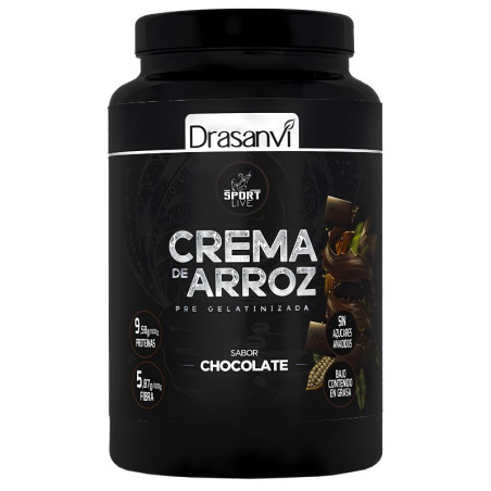 CREMA ARROZ SABOR CHOCOLATE 1 KG DRASANVI SPORT LIVE