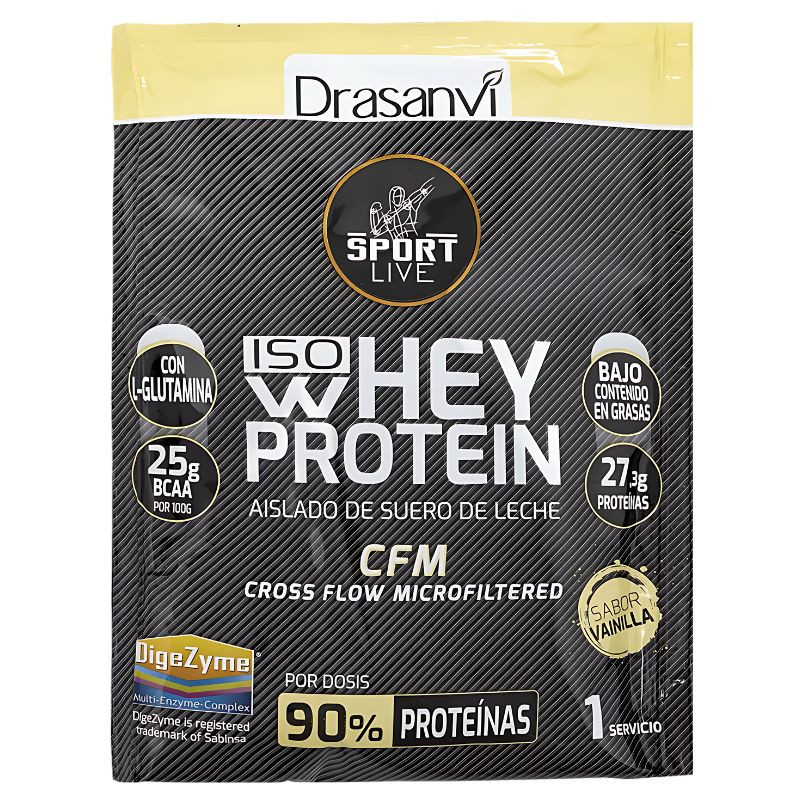 MONODOSIS WHEY PROTEIN AISLADO VAINILLA 30GR DRASANVI SPORT LIVE