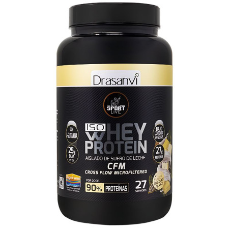 WHEY PROTEIN AISLADO CHOCO BLANCO 800GR DRASANVI SPORT LIVE