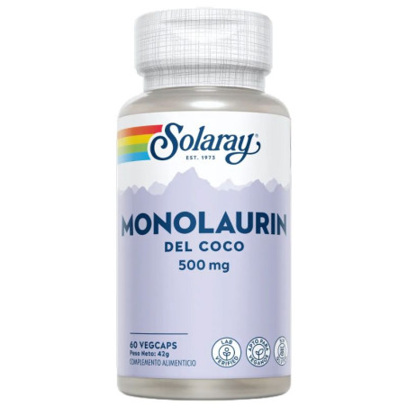 MONOLAURIN 500MG 60 CÁPSULAS VEGETALES SOLARAY