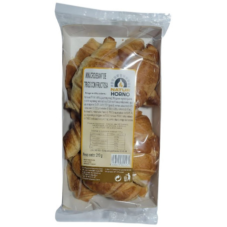 MINI CROISSANT DE TRIGO CON FRUCTOSA 210GR ECOHORNO