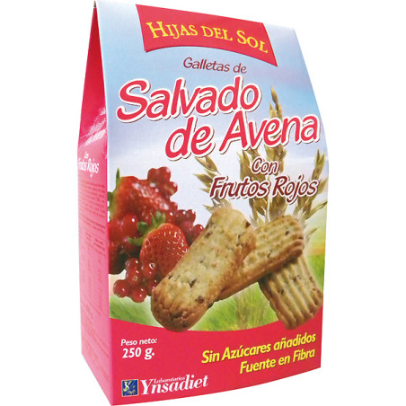 GALLETAS DE AVENA CON FRUTOS ROJO 250Gr. HIJAS DEL SOL