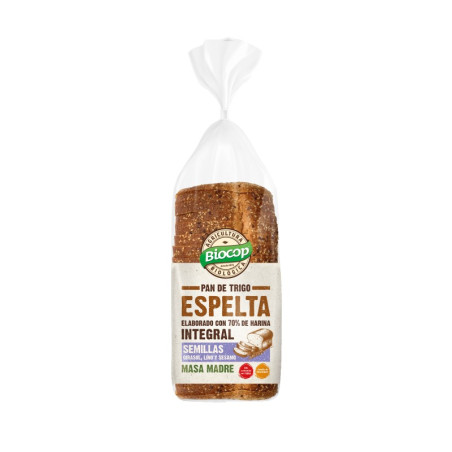 PAN MOLDE DE ESPELTA Y SEMILLAS 400Gr. BIOCOP