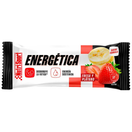 BARRITA ENERGETICA FRESA Y PLATANO NUTRISPORT