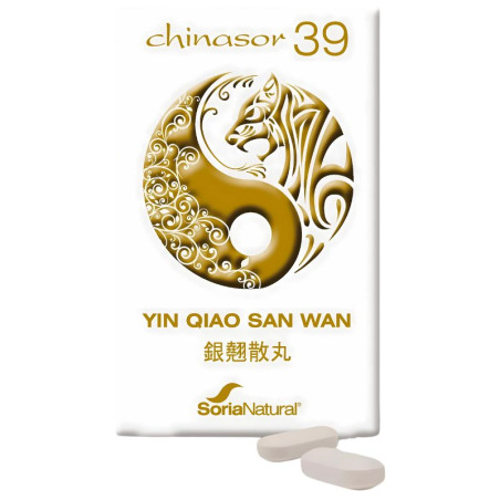 CHINASOR 39 YIN QIAO SAN WAN 30 COMPRIMIDOS SORIA NATURAL