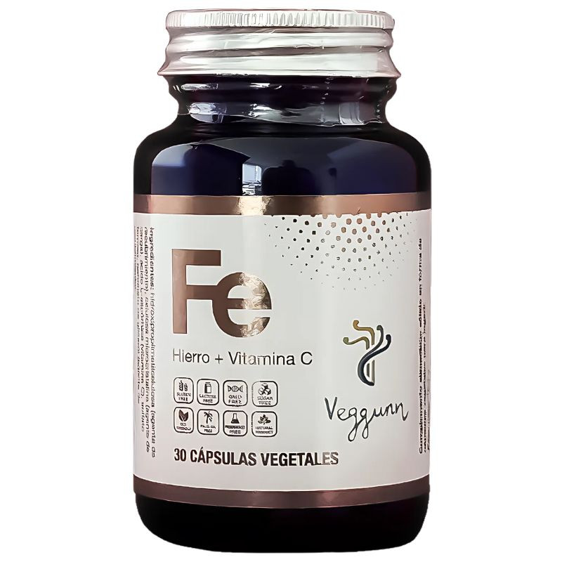 HIERRO + VITAMINA C 30 CAP VEGGUNN