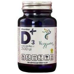 VITAMINA D3 2500UI 30 CAPSULAS VEGGUNN