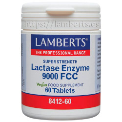 LACTASE ENZYME 9000FCC 60 TABLETAS LAMBERTS