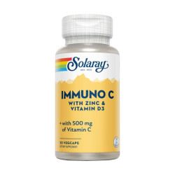 IMMUNO C (C+VIT D3+ZINC) -30 VEGCAPS SOLARAY