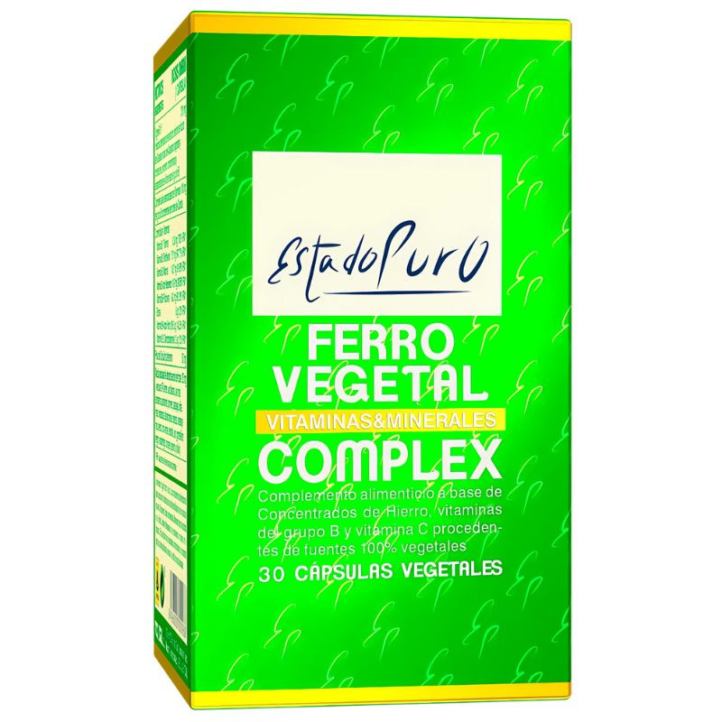 FERRO VEGETAL COMPLEX 30 CAPSULAS ESTADO PURO