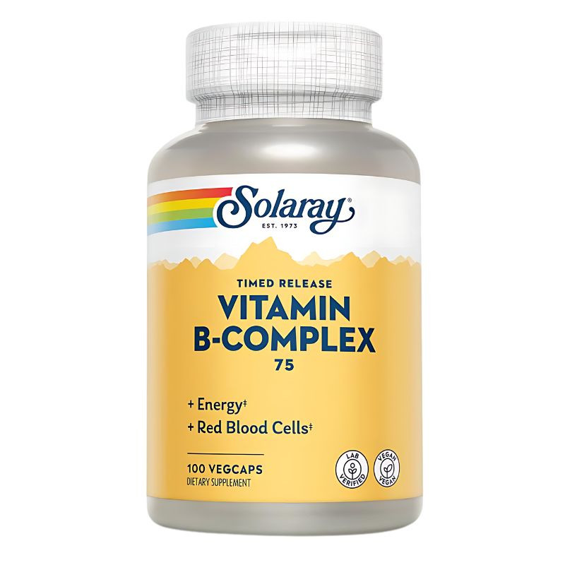 B COMPLEX 75 - 100 CAPSULAS VEGETALES ACCION RETARDADA SOLARAY