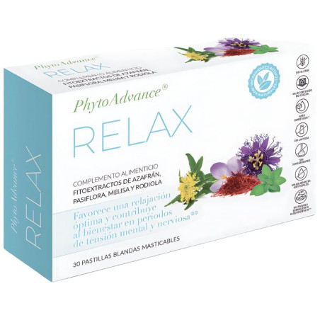 RELAX 30 PASTILLAS BLANDAS MASTICABLES PHYTOADVANCE