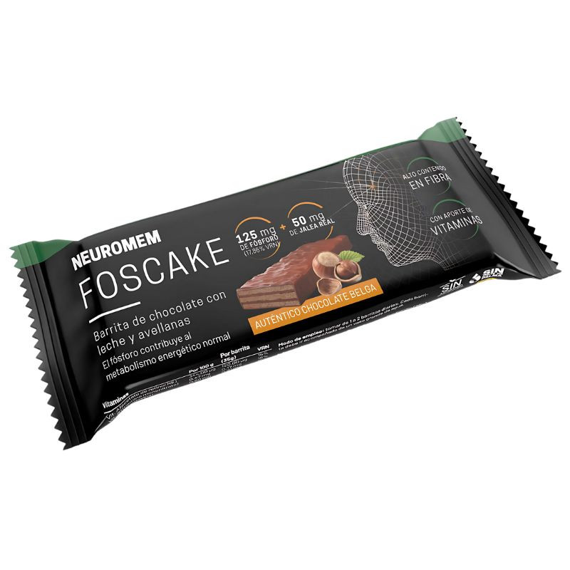 BARRITA FOSCAKE CHOCOLATE CON LECHE Y AVELLANAS 35G HERBORA