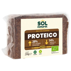 PAN ALEMÁN PROTEICO KETO BIO 250G SOL NATURAL