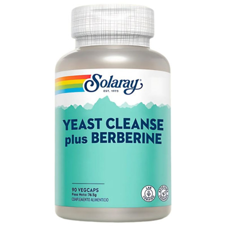 YEAST CLEANSE PLUS BERBERINE 90 CÁPSULAS SOLARAY