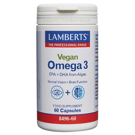 OMEGA 3 VEGANO 60 CÁPSULAS LAMBERTS