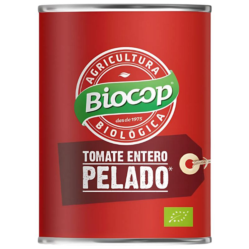 TOMATE ENTERO PELADO 380G BIOCOP