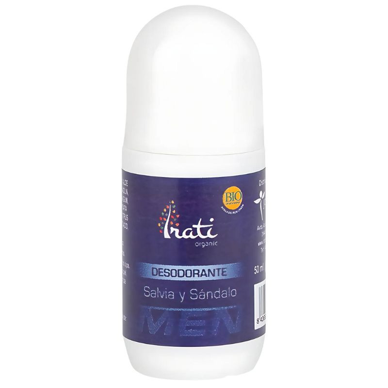 IRATI DESODORANTE ROLL-ON DE SALVIA Y SÁNDALO BIO 50ML EQUISALUD
