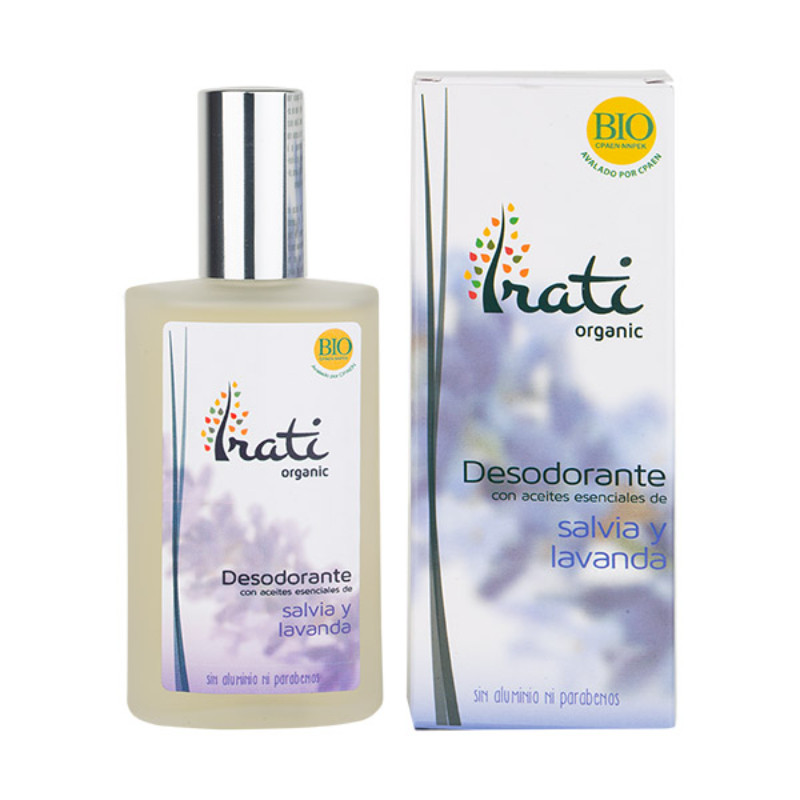 IRATI DESODORANTE DE SALVIA Y LAVANDA BIO 100ML EQUISALUD